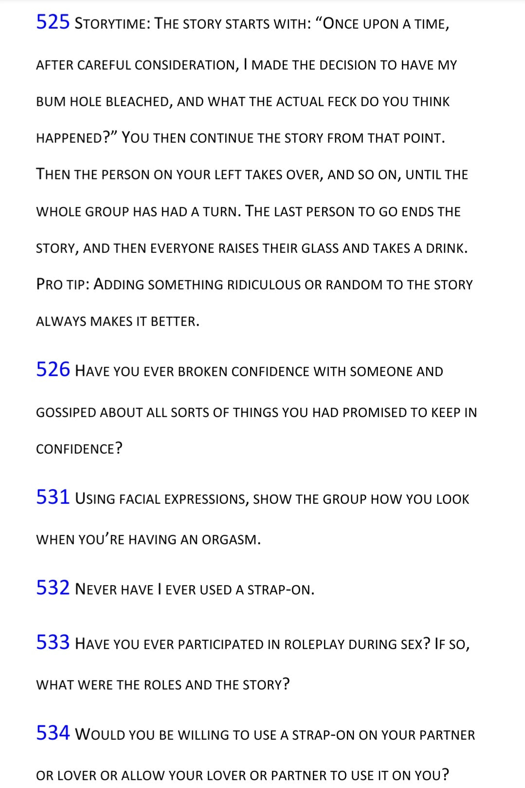 What the actual feck!!! This will be priceless! - Party game