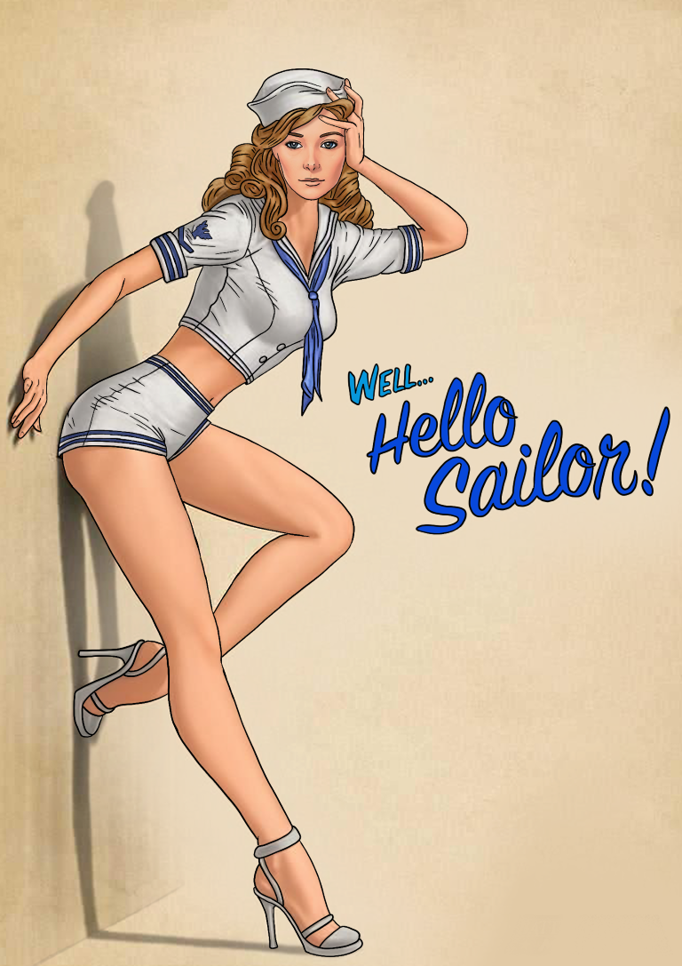 Custom Portrait: Pin up
