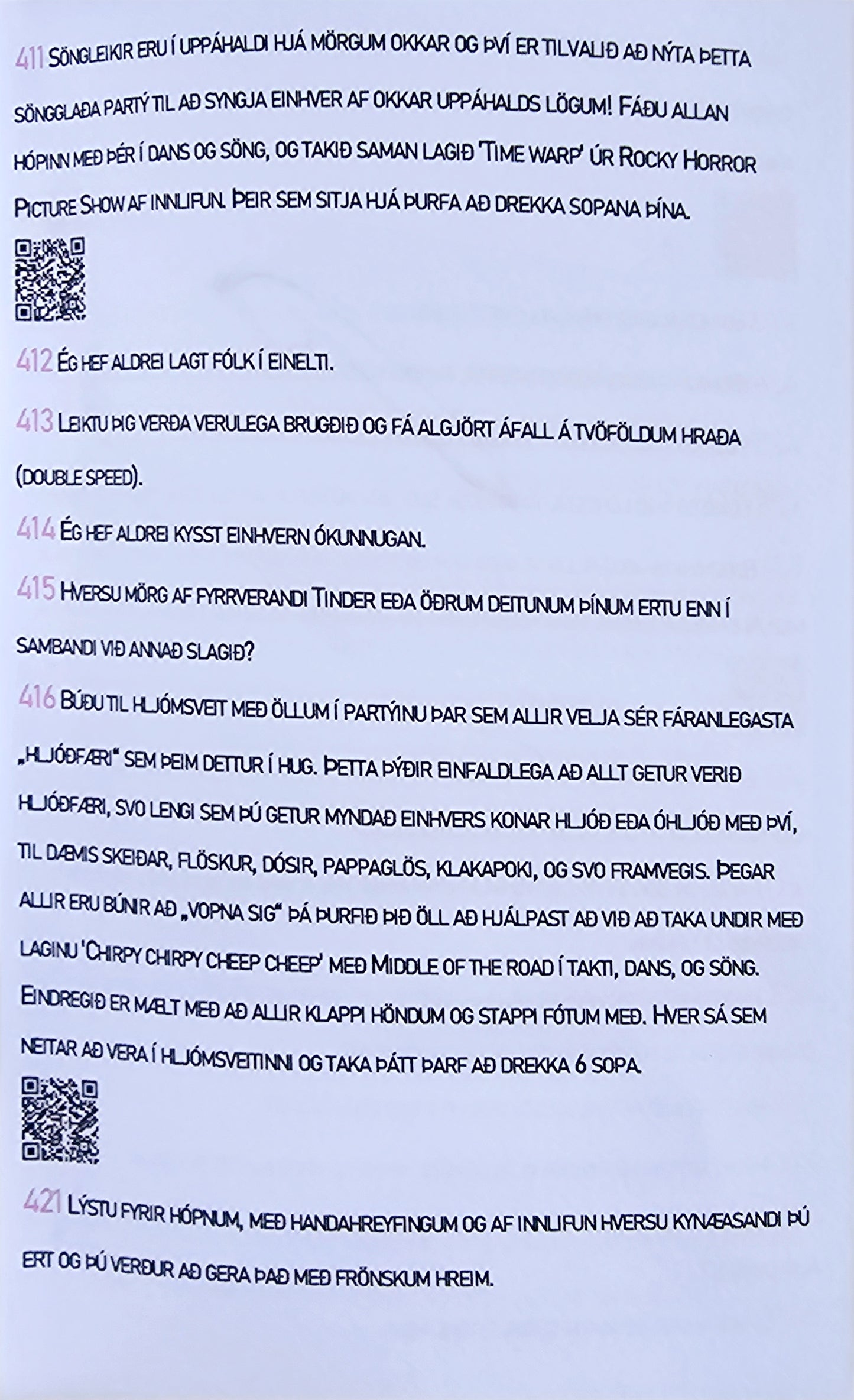 Nei, hvur andskotinn!!! Þetta verður eitthvað! - Partýleikur