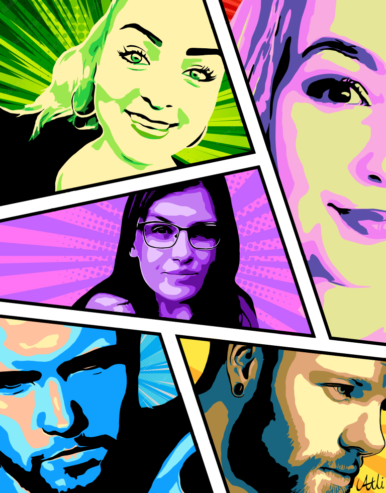 Custom Portrait: Pop Art
