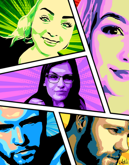 Custom Portrait: Pop Art